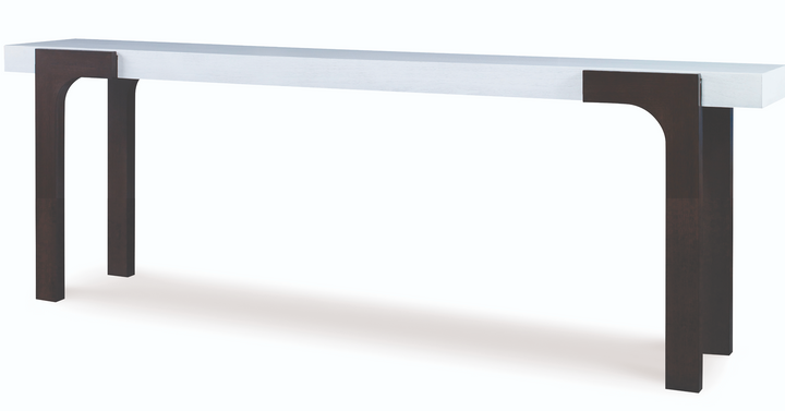 ARIA CONSOLE TABLE - BROWNSTONE/OXFORD WHITE