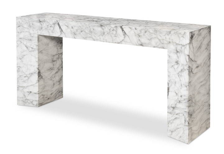 CADENCE CONSOLE TABLE - FAUX MARBLE