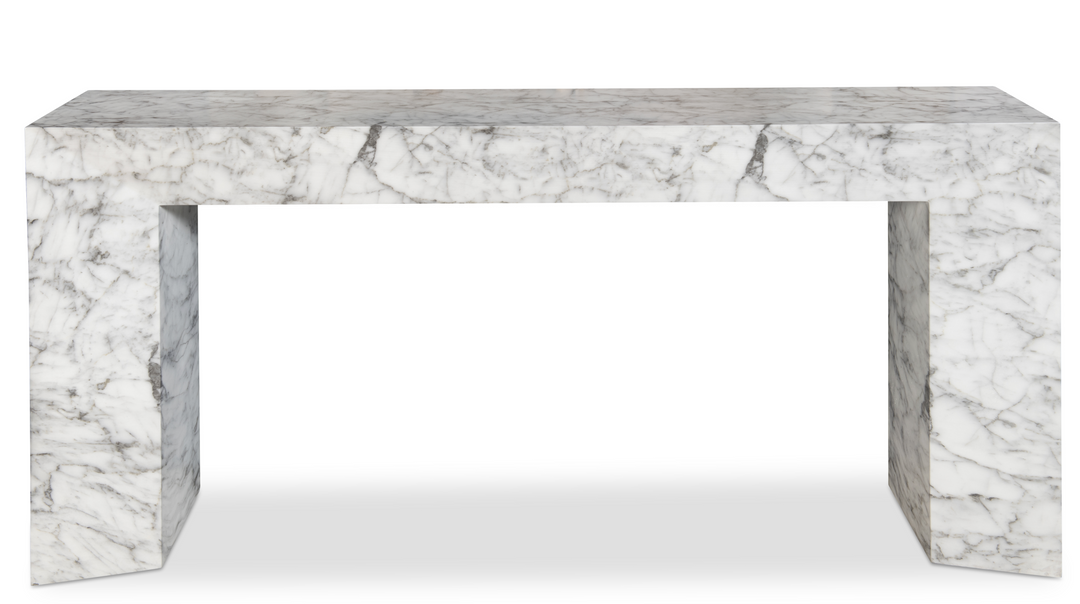 CADENCE CONSOLE TABLE - FAUX MARBLE
