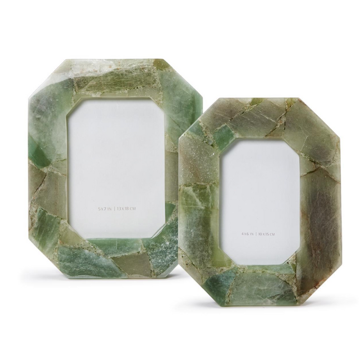 FRAME PHOTO GREEN QUARTZ OCTAGON