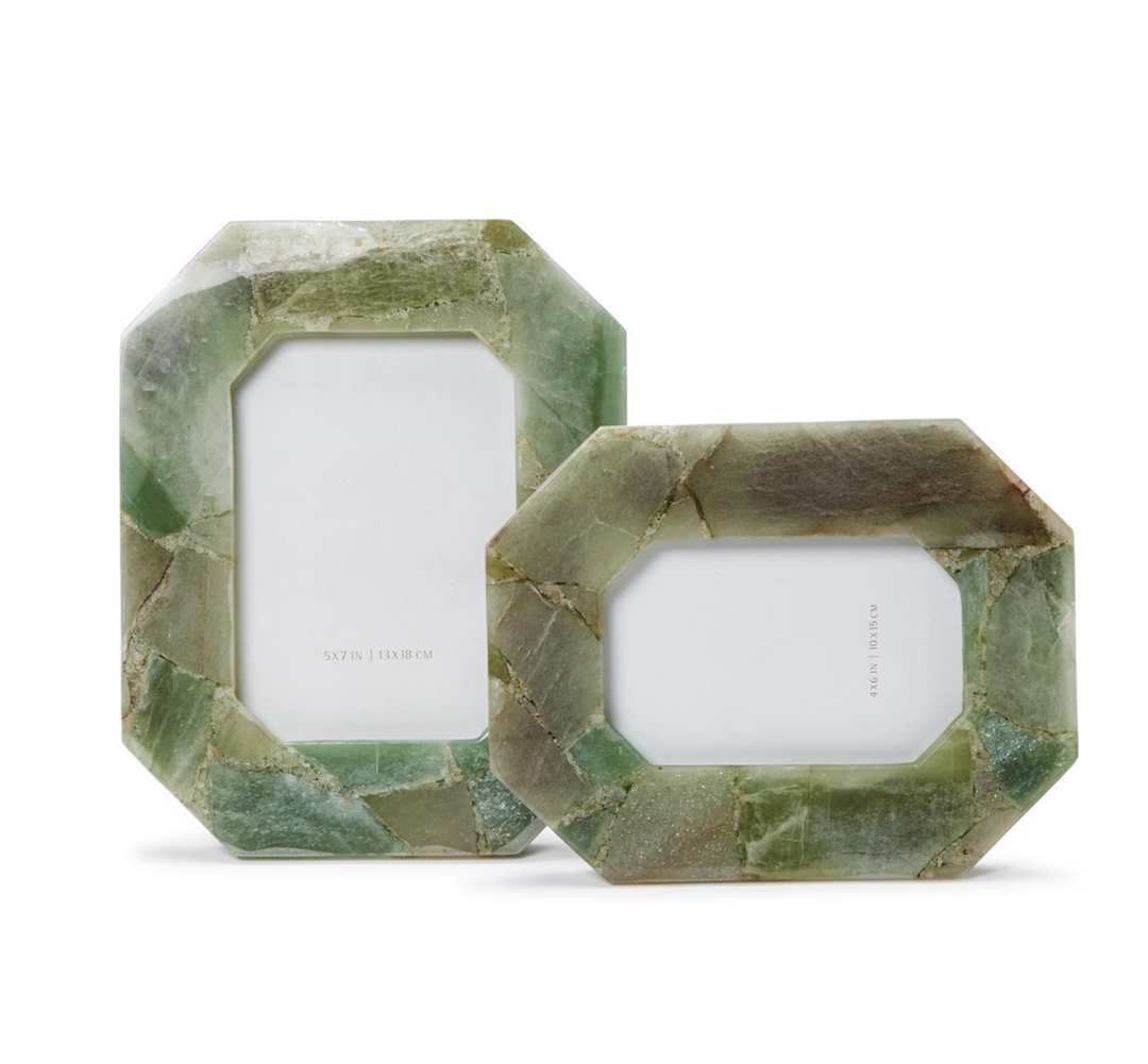 FRAME PHOTO GREEN QUARTZ OCTAGON
