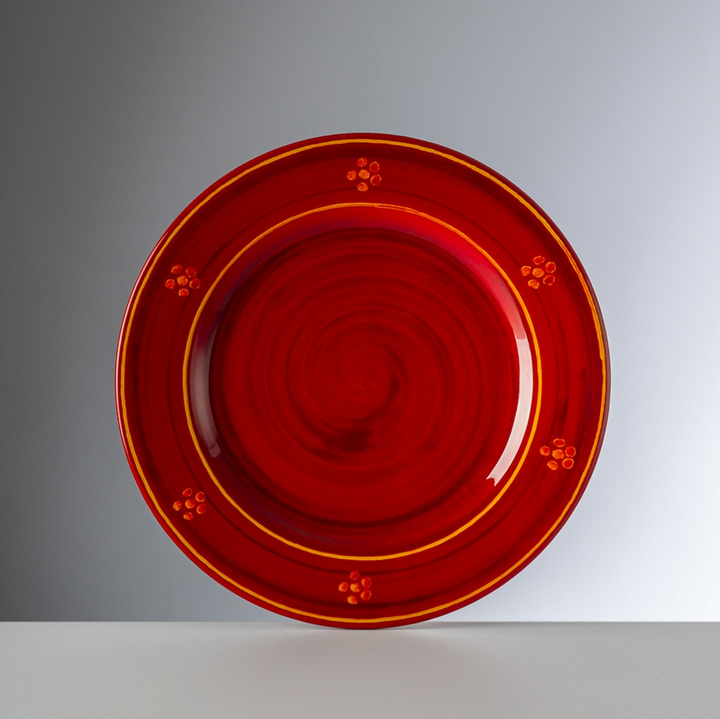 PLATE DINNER MARINELLA RED
