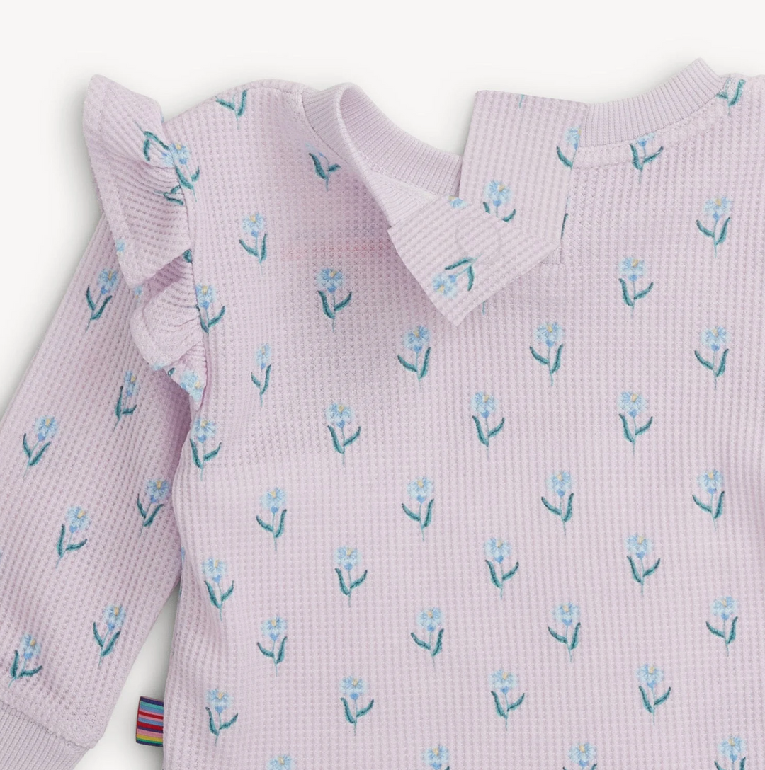 BABY WAFFLE SET IN LAVENDAR FLORAL