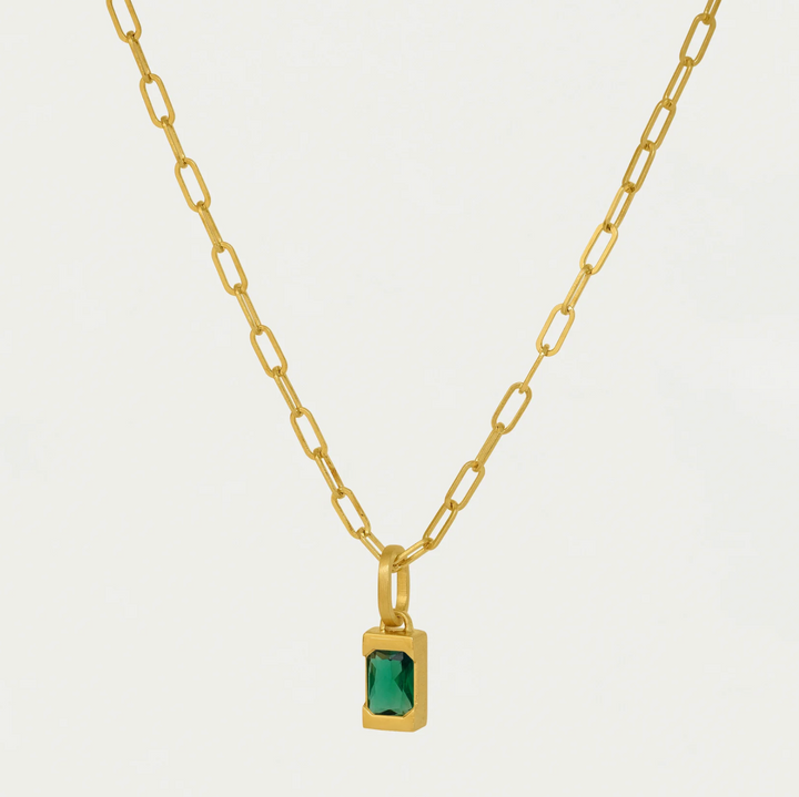 NECKLACE BAGUETTE EMERALD