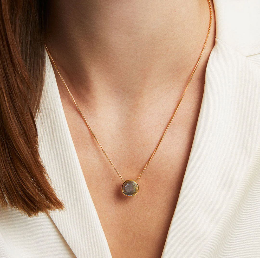 NECKLACE SIGNATURE PENDANT LABRADORITE #66729