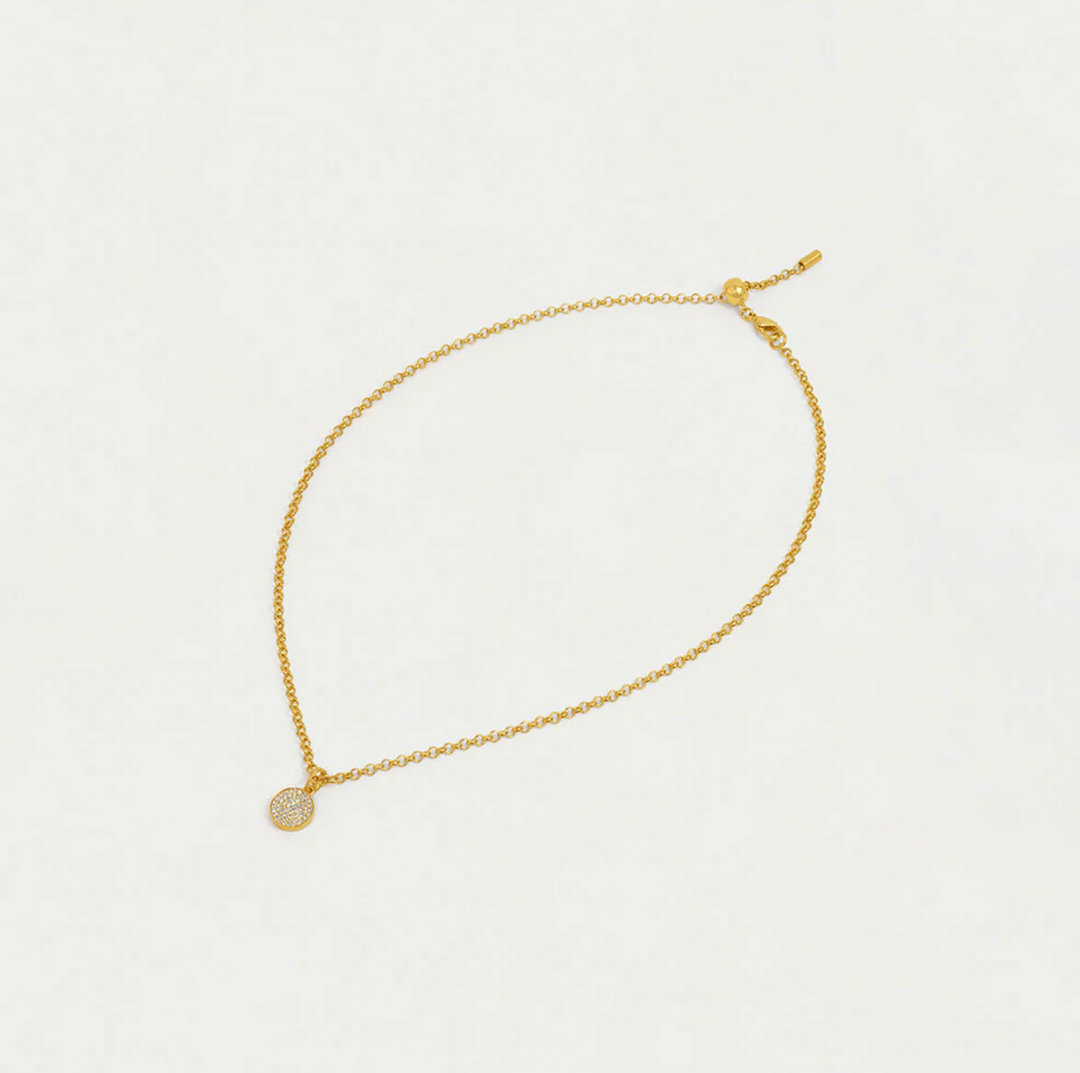 PENDANT PETIT PAVE KNOCKOUT WHITE TOPAZ #66690