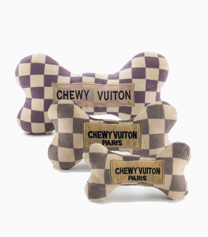 DOG TOY VUITON BONE