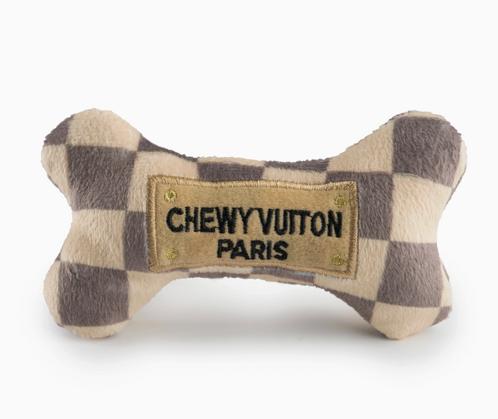 DOG TOY VUITON BONE
