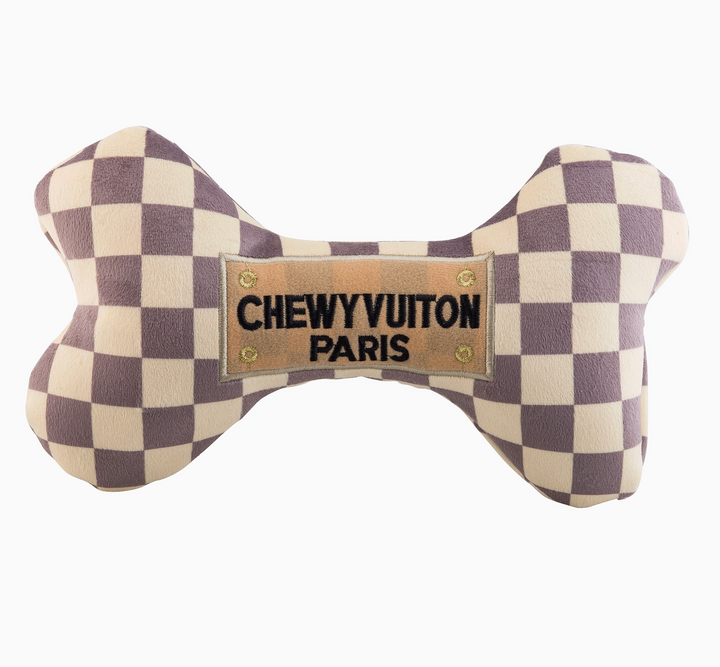DOG TOY VUITON BONE