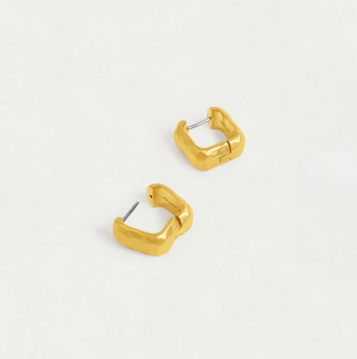 EARRINGS SQUARE HUGGIE HOOPS NOMAD #76268