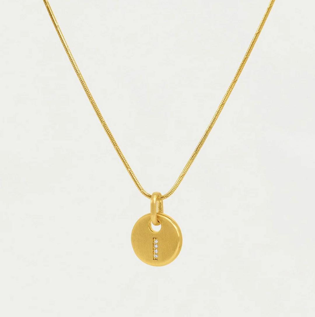 NECKLACE PAVE INITIAL PENDANT