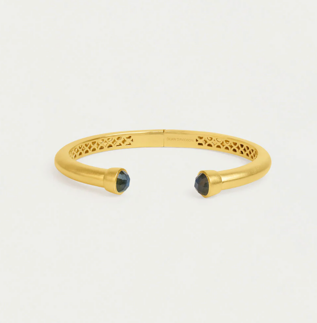 BRACELET GEMSTONE CUFF LABRADORITE