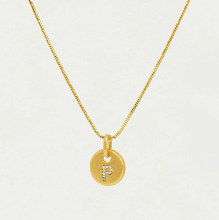 NECKLACE PAVE INITIAL PENDANT