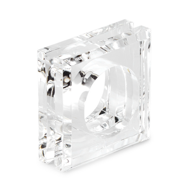 NAPKIN RING SQUARE ACRYLIC