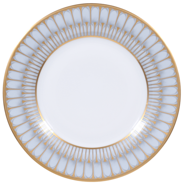 SALAD PLATE GREY GOLD