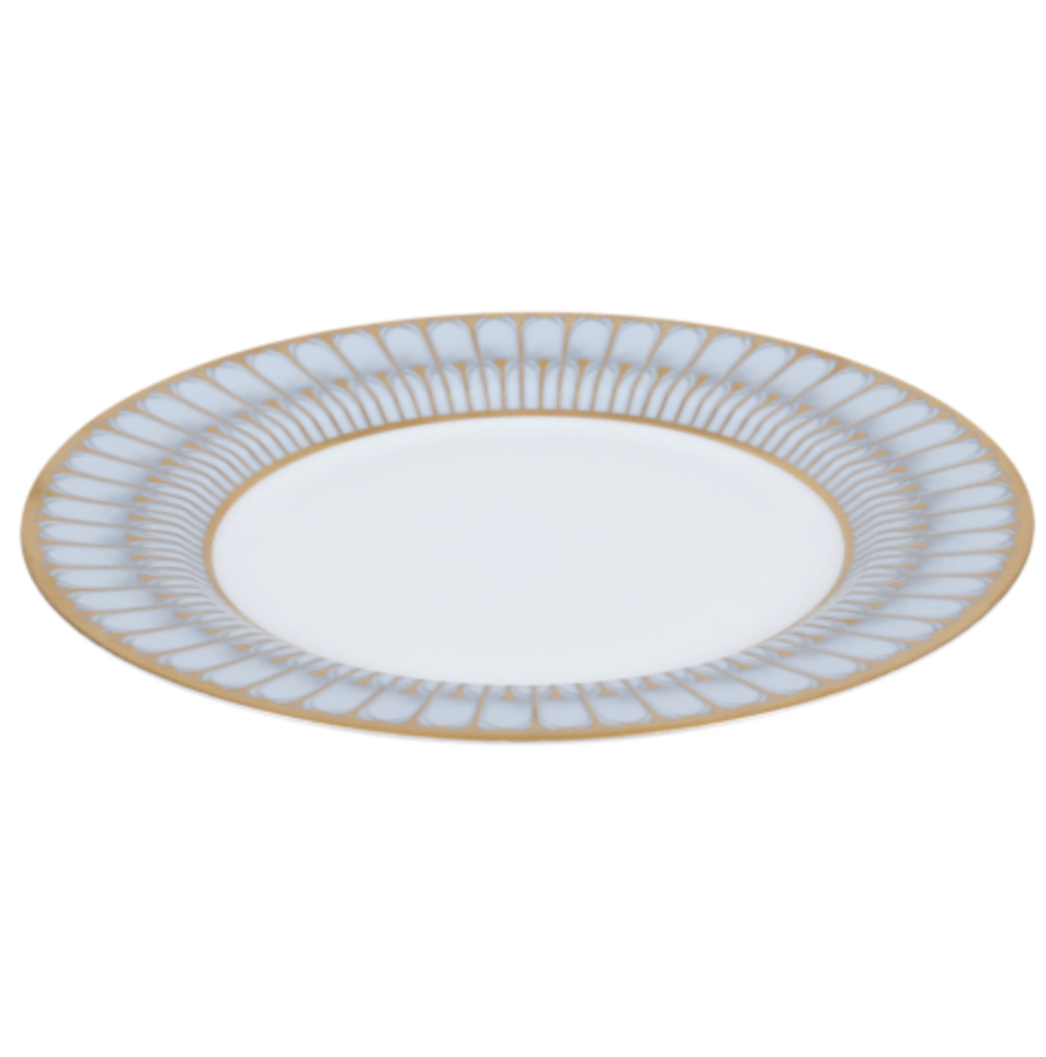 SALAD PLATE GREY GOLD