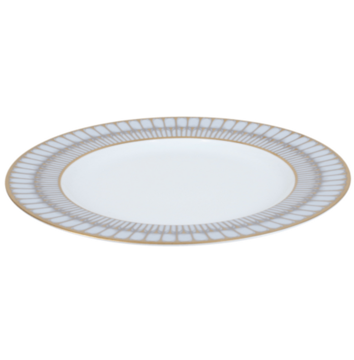 DINNER PLATE GREY GOLD