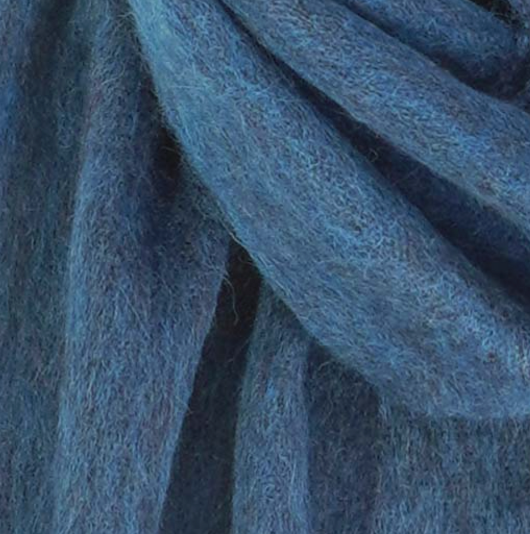 SCARF ALPACA BLUE STONE