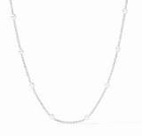 NECKLACE SOLARA DELICATE STATION SILVER 24"