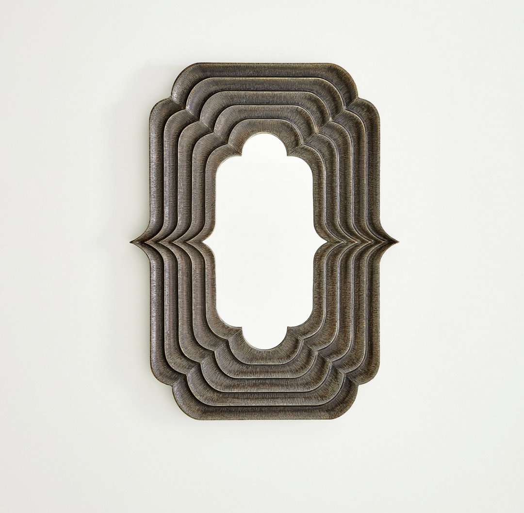 MIRROR ANTIQUE GOLD SMALL