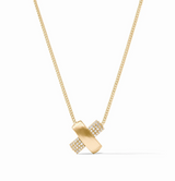 NECKLACE PAVE X DELICATE