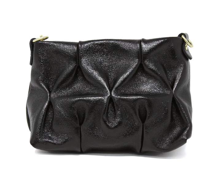HANDBAG LEATHER METALLIC