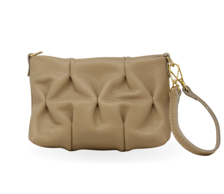 HANDBAG LEATHER METALLIC