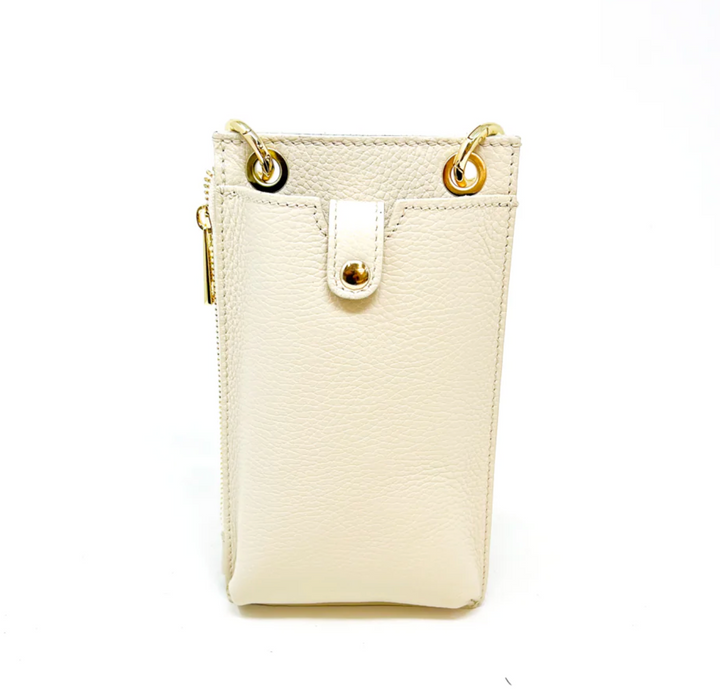 BAG CELL PHONE LEATHER WITH SNAP
