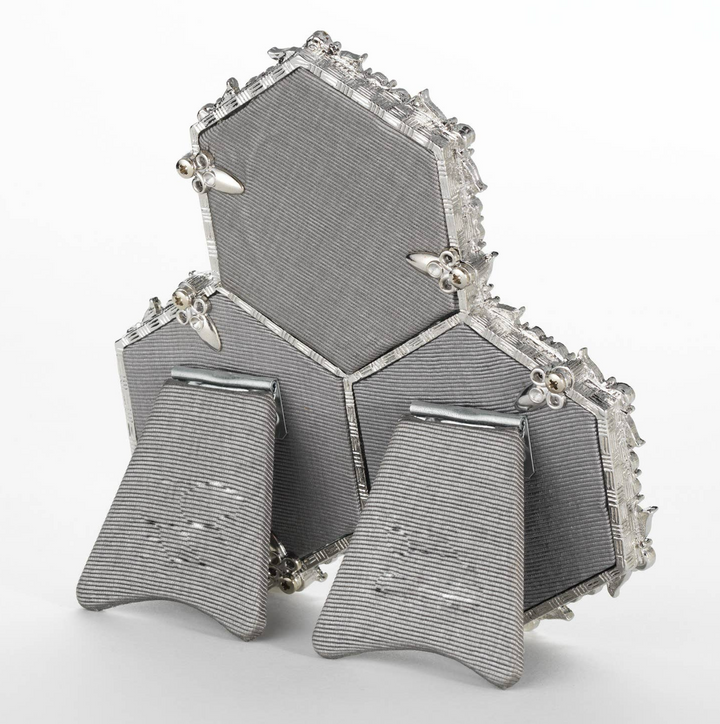 PHOTO FRAME TRIPLE SILVER