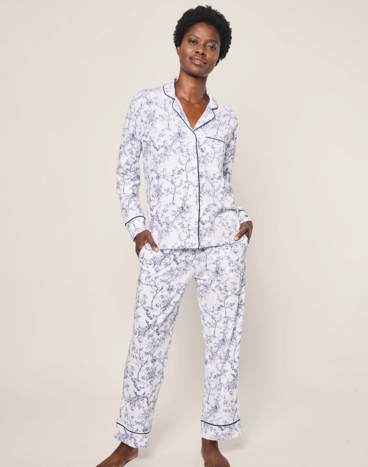 PAJAMA SET LONG SLEEVE TIMELESS TOILE WHITE