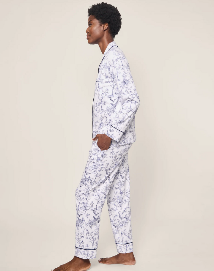 PAJAMA SET LONG SLEEVE TIMELESS TOILE WHITE