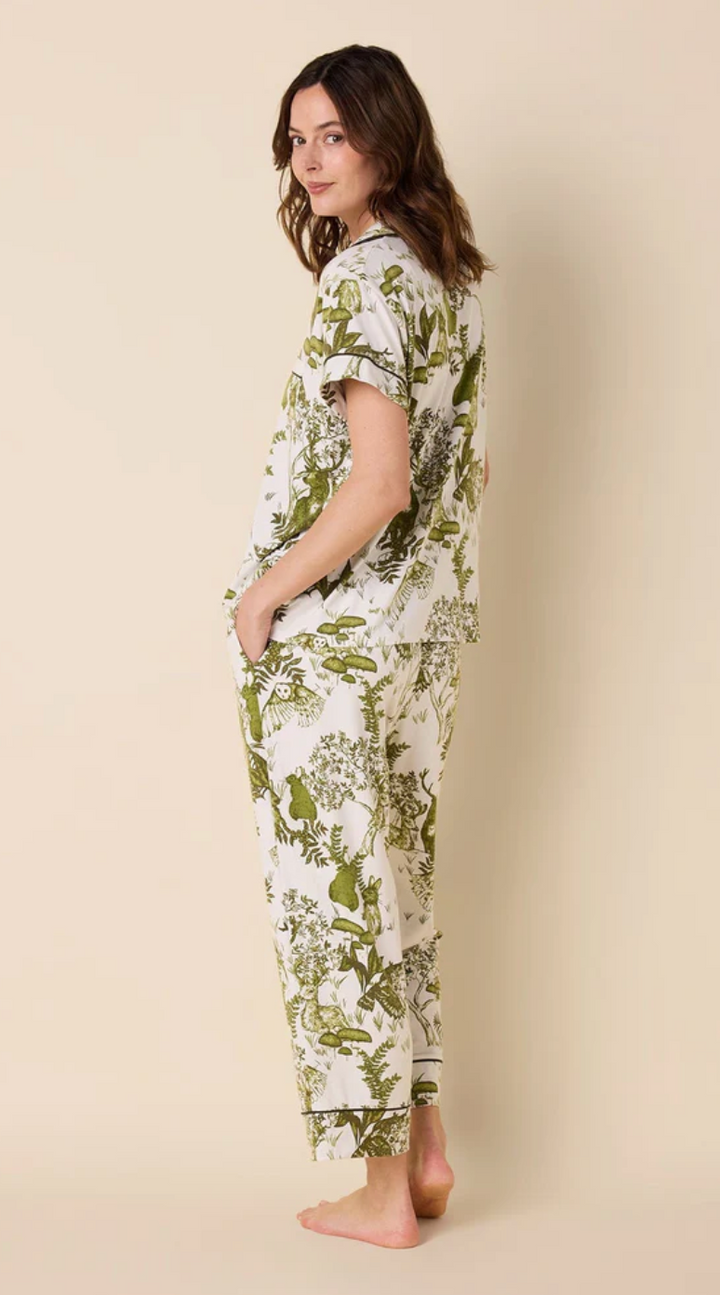 PAJAMA SET CAPRI PIMA WOODSIDE WHITE