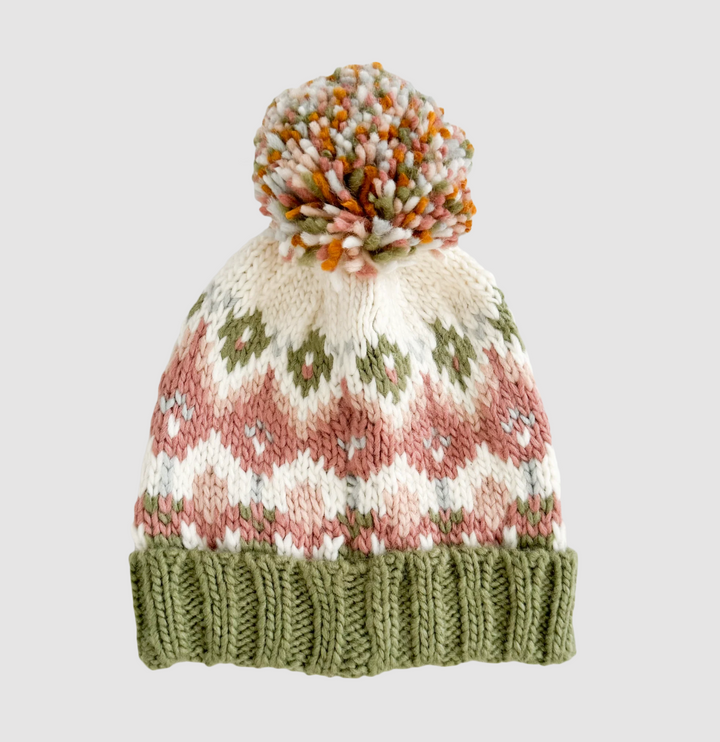 BABY HAT FAIRISLE PASTEL