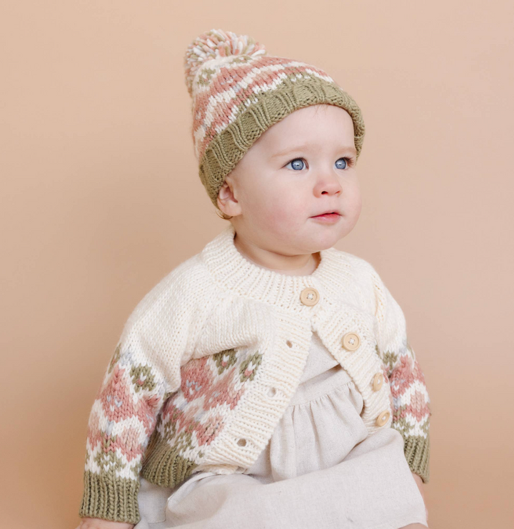 BABY HAT FAIRISLE PASTEL