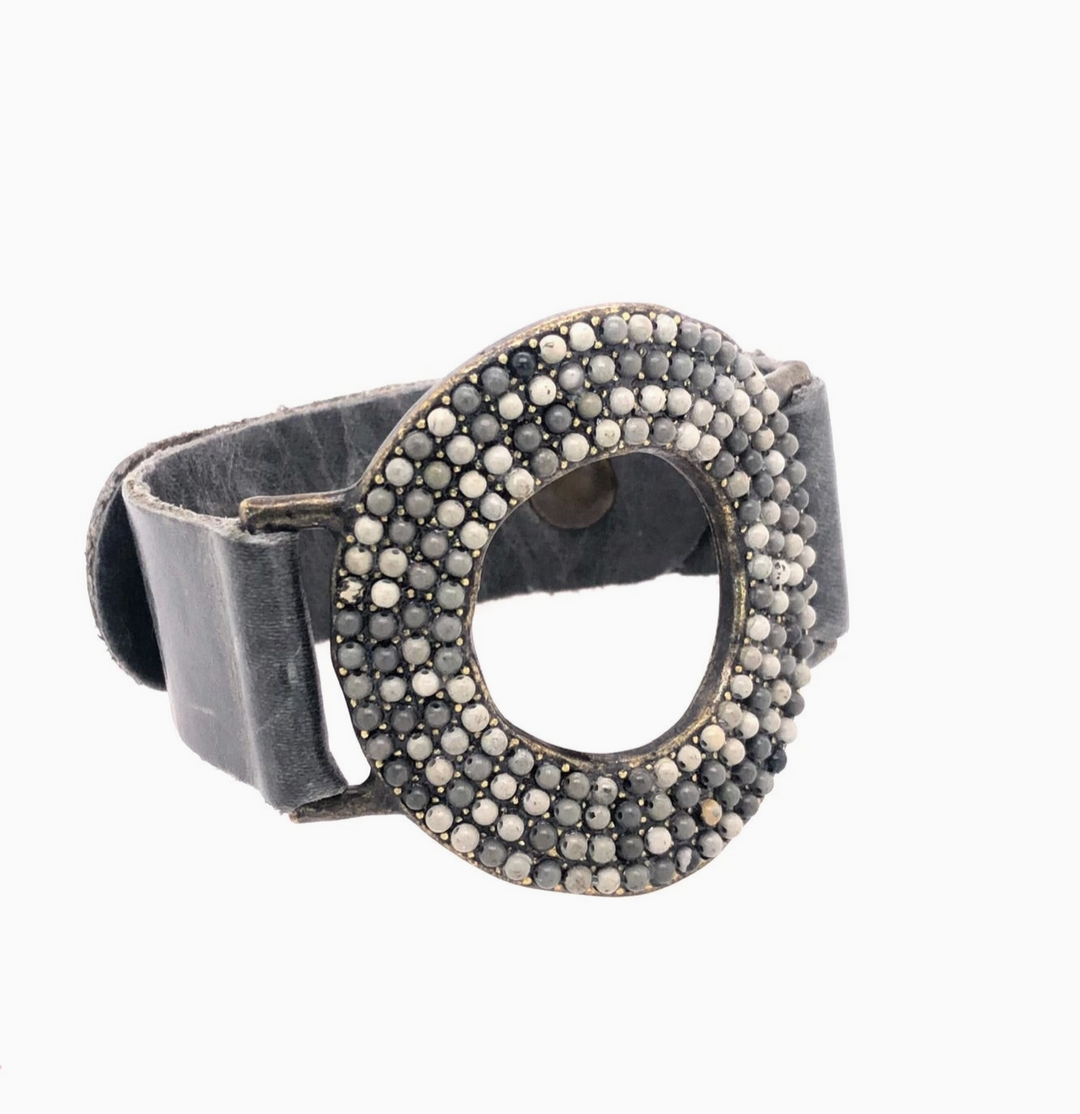 BRACELET LEATHER DONUT