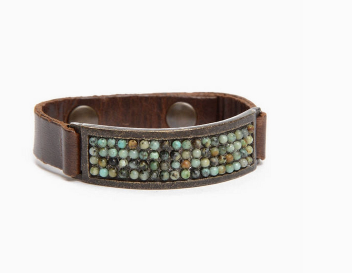 BRACELET ID LEATHER