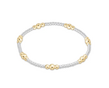 BRACELET PURPOSE 4MM BEAD MIXED METAL