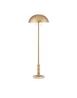 FLOOR LAMP POLISHED BRASS NATURAL
