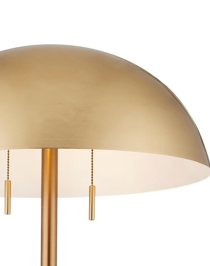 FLOOR LAMP POLISHED BRASS NATURAL