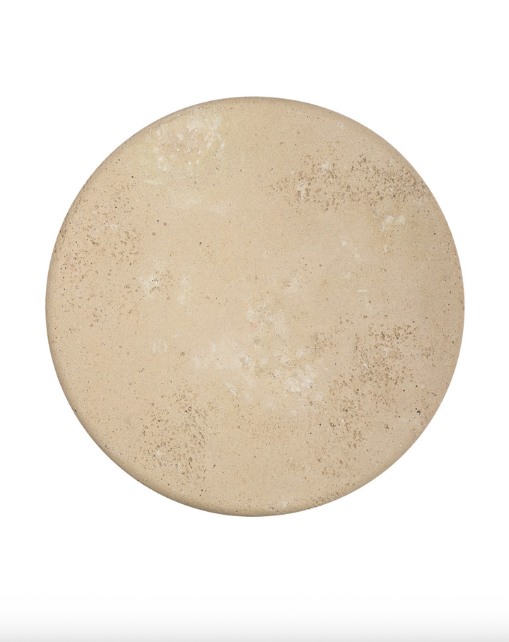 TABLE SIDE BEIGE CONCRETE ROUND