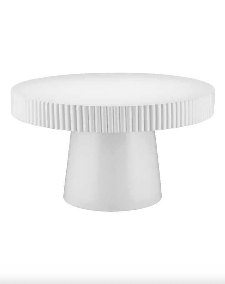 TABLE COCKTAIL WHITE CONCRETE ROUND