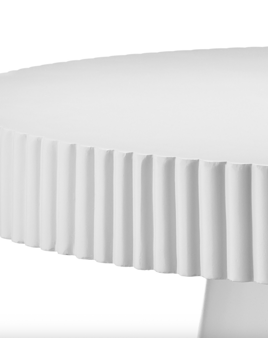 TABLE COCKTAIL WHITE CONCRETE ROUND