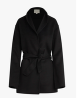 WRAP COAT BLACK