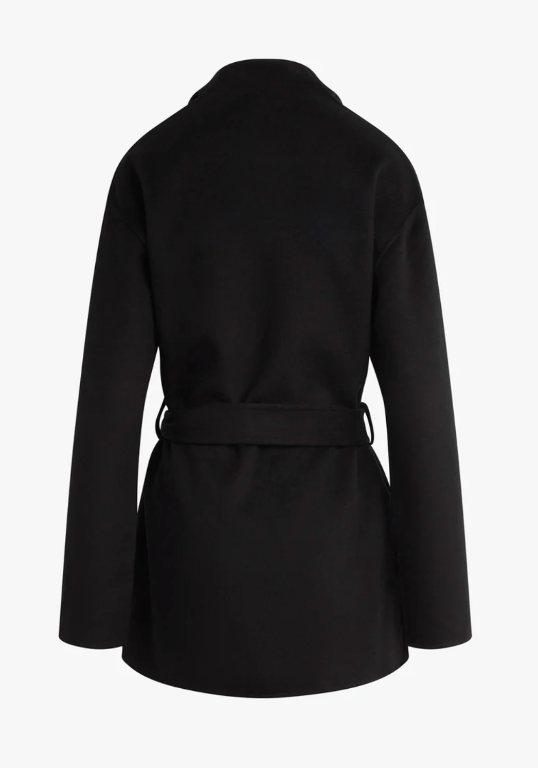 WRAP COAT BLACK
