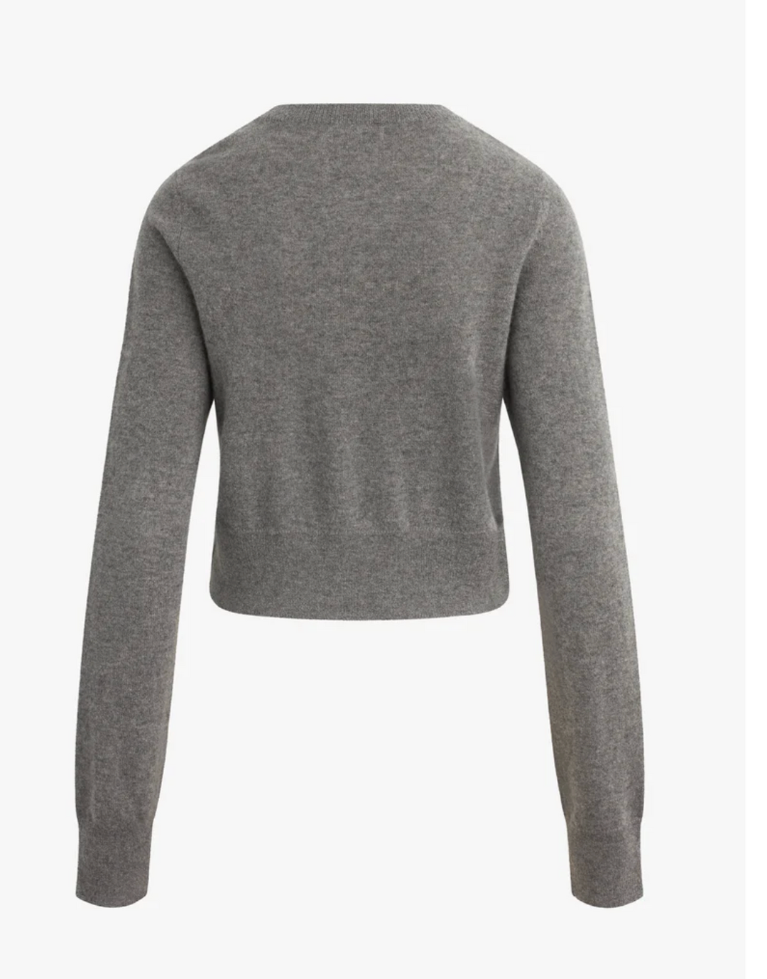 CARDIGAN CROPPED DARK CHARCOAL GREY