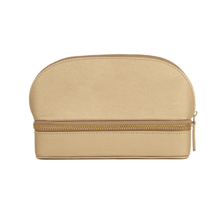 TRAVEL ORGANIZER ZIPPED GOLD