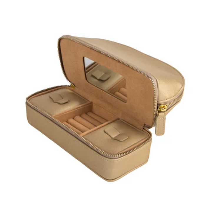 TRAVEL ORGANIZER ZIPPED GOLD