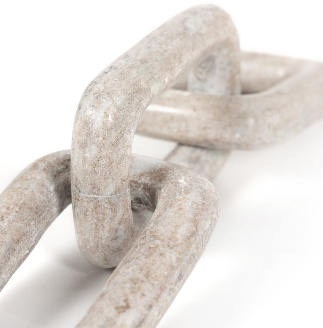 CHAIN SOLID MARBLE CREAMY TAUPE