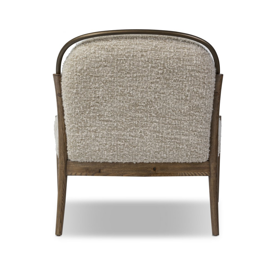CHAIR ARM IN BOUCLE STONE