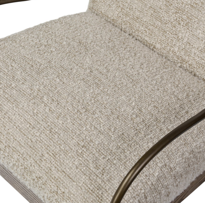 CHAIR ARM IN BOUCLE STONE